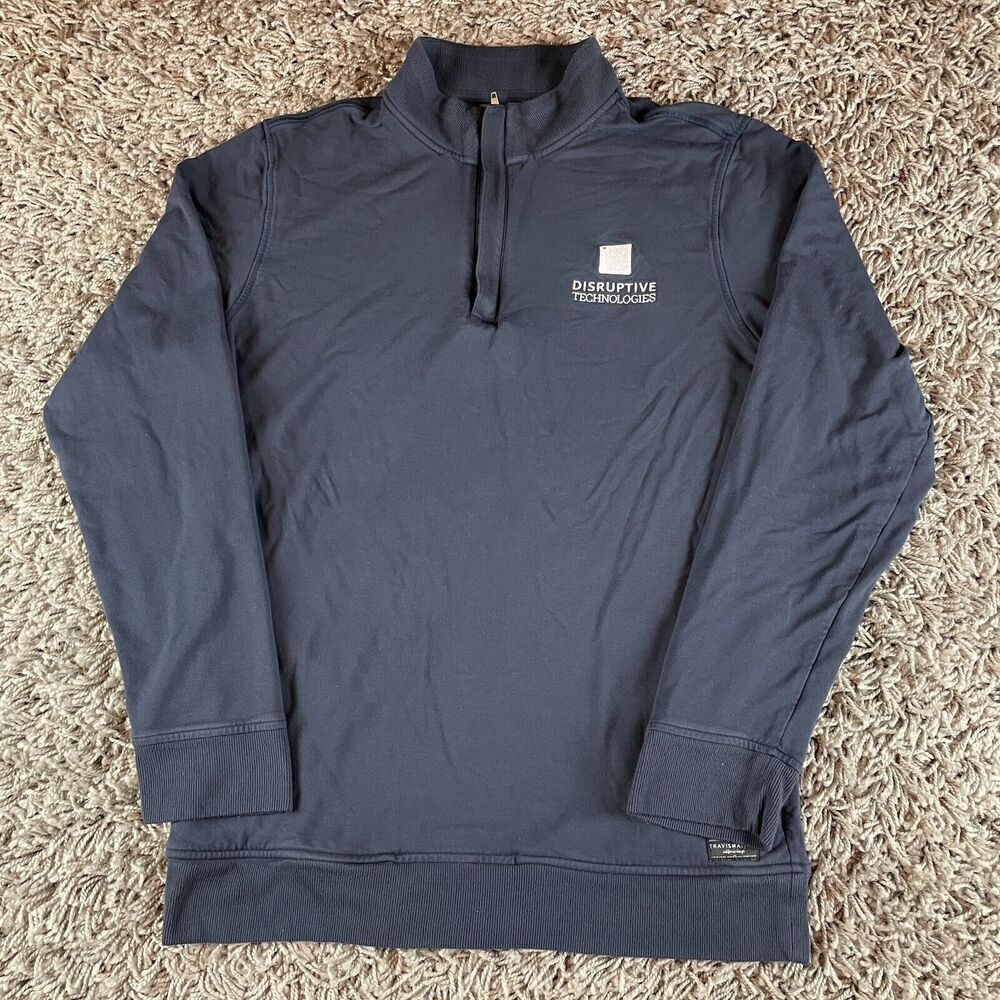 Travis Mathew 1/4 Quarter Zip Mens Large L Golf Pullover Performance Stretch USA